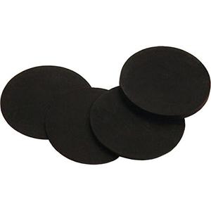 Imperial Billiard/Pool Table Leveler: 3" Diameter Rubber Shims, 1/8" Thick, Bag of 21, Black