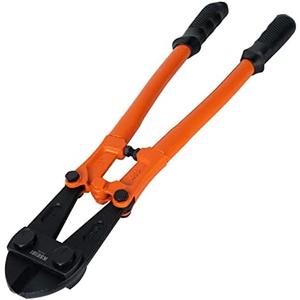 KSEIBI 141585 Heavy-Duty Medium Size Bolt Cutter 24" for Cutting Fence, Steel Wire, Chain, Screws, Rivet, and Medium Padlock, with Soft Grip Rubber Ergonomic Handle Cutters