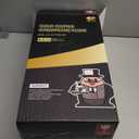 JOLLY CHEF 100 Pack Plastic Champagne Flutes Disposable 4.5 oz Gold Glitter Plastic Champagne Glasses for Wedding, Thanksgiving Day, Christmas