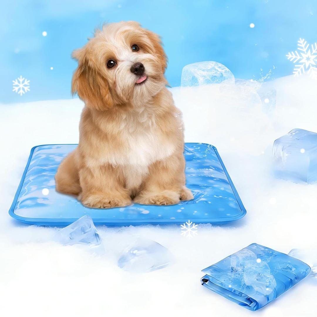 Dog Cooling Mat 2.0, Universal Pet Cooling Pad, Double-Sided Durable Water-Resistant, Portable and Easy to Clean, Suitable for All Pets, Keep Your Pet Cool Indoors and Outdoors (18" x 18")