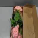 3PCS Pink Rose Artificial Flowers 23.62'' Real Touch Austin Roses with Long Stem Pink Fake Flowers 5.1'' Big Faux Peonies Flowers for DIY Flower Arrangement Home Wedding Party Decoration(Pink)