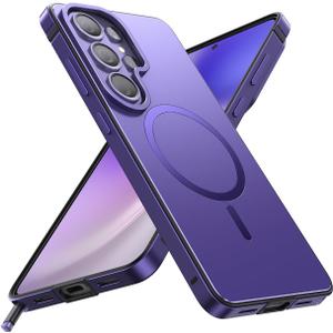 Magnetic for Samsung Galaxy S26 Ultra Case, [Metal Frame Grip] Fit for MagSafe [Military-Grade Protection] with Shockproof Lining Slim Phone Case for Samsung S26 Ultra Case,Purple