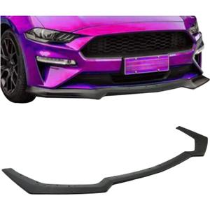 HECASA Bumper Lip Spoiler Compatible with 2018-2023 Ford Mustang GT Ecoboost Model Front Bumper Lip Chin Splitter Unpainted Black 3Pcs