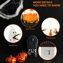 Ghost Campfire Flickering Nightlight for Halloween Indoor Decoration Spooky Ghost Fake Camp Fire Cute Halloween Decor Night Lights Gifts for Kids Family and Friends
