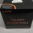 Silent Basketball Size 7 (29.5")  Grooved Airless Indoor Basketball for Quiet Dribbling and Indoor Training, Pro PU Foam Ball  Real Feel Higher Bounce Quieter (Orange)