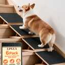 6 Pack Upgraded Dog Ramps for Stairs, Adjustable Portable Pet Steps