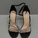 Allegra K Women's Open Toe Rhinestone Strappy Stiletto Heels Sandals (7)