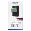 Zgear Universal Camera Battery Charger With LCD Display