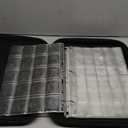 Coin Collection Album with Lock,350 Pockets Fireproof Hard Coin Collection Book&36 Sleeves Currency Collection Binder Storage for up to 45mm Coins(Quarter),Bill,Stamp,Postcard-Black