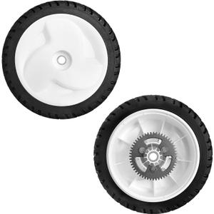 105-3036 Wheel Gear Assembly Replacement for To ro 22" Recycler Lawn Mower  8 Inch Rear Drive Wheels, Compatible with To ro Models 20017, 20041, 20066, 20068, 20073, and More, 2 Pack
