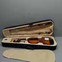 Violin For Beginners, CVN-300 Solidwood Ebony Fitted Violin with Strings, Beginner Starter Violins Kit For Student w/Hard Case, Rosin, Bow, Stringed Musical Instruments, Size 4/4 (Full Size)