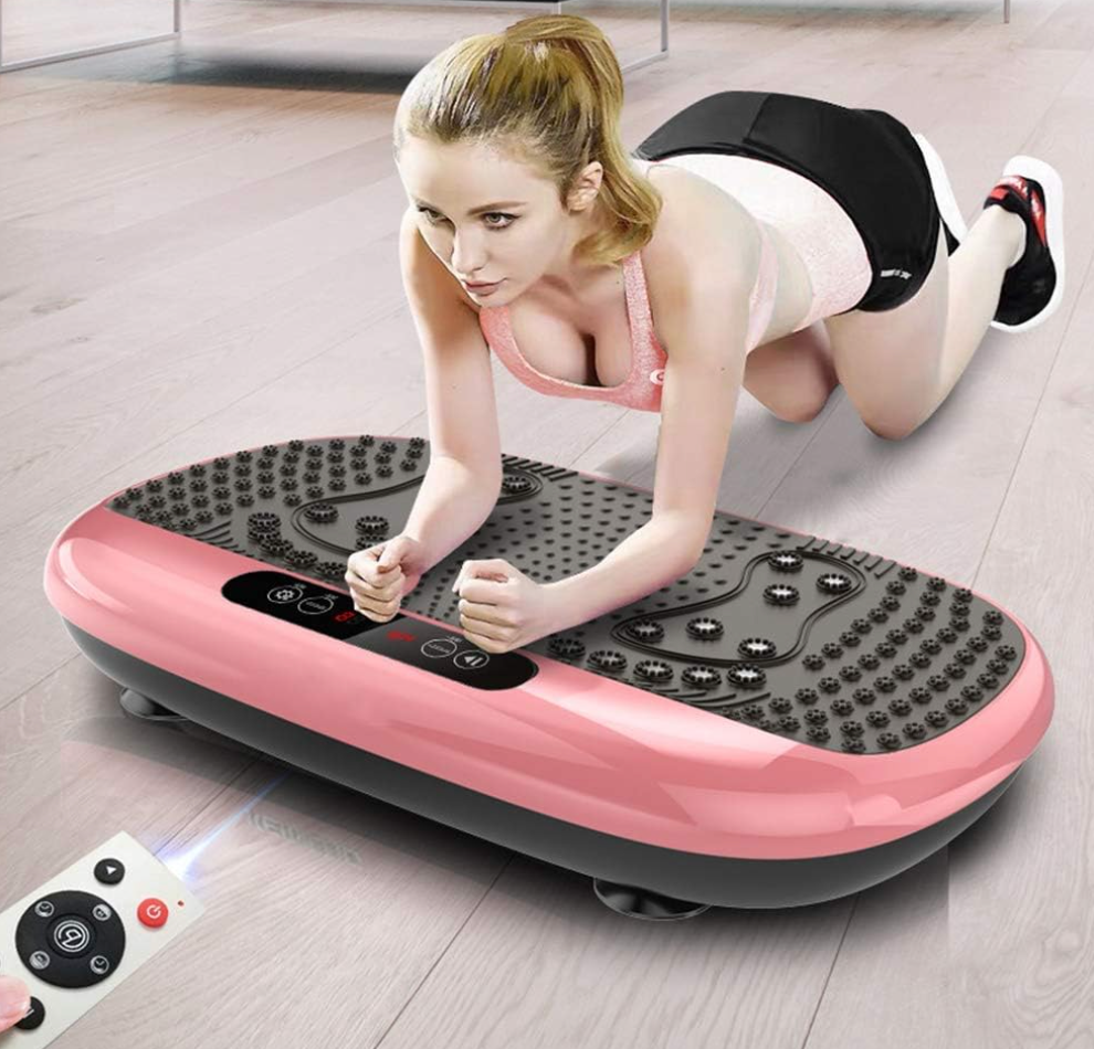 Vibration Trainers Rejection of Fat Vibration Plate Machine Fitness Body Shaper Slim Trainer Weight Loss Equipment for Exercise Workout Home Gym