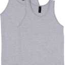 Hanes Mens Performance Tank, X-Temp Moisture-Wicking Tank Top, Solid Colors, 2-Pack (Light Steel), 3 XL