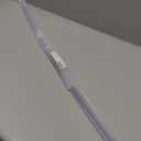 Frameless Shower Door Bottom Seal Shower Sweep with Drip Rail for 3/8" Glass,36" Long, Vinyl, Clear