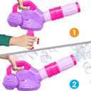 ArtCreativity Bubble Leaf Blower, Bubble Machine Outside Outdoor Toys for Toddlers 1-3, Summer Toys for Girls, for Kids, Preschool, First Birthday Gifts for Girls & Boys, Pink & Purple