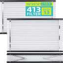 2 Pack 413 Air Filter Compatible with AprilAire Whole House Air Purifiers Model 1410, 1610, 2410, 2416, 3410, 4400, 2140 - MERV 13, Size:16x25x4