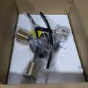 Salburyao 3Lights Modern Sputnik Semi Flush Mount Ceiling Light Fixture Black and Gold,Mid Centur Minimalist sputnik Chandelier for Hallway,Dining Room,Bedroom,Kitchen,Living Room(Bulbs Not Included), 3-Lights B&G