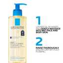 La Roche-Posay Lipikar AP+ Gentle Foaming Cleansing Oil, Gentle Oil Cleanser for Face and Body Formulated with Niacinamide, Long-Lasting 24-hour Hydration, Fragrance-Free & Soap Free