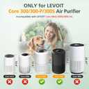 Core 300 Replacement Filter for LEVOIT Core 300 Core300-P Core 300S Core 300-P VortexAir Air Purifier, Core 300-RF, 3-in-1 Activated Carbon, 2 Pack, White, Core 300-P