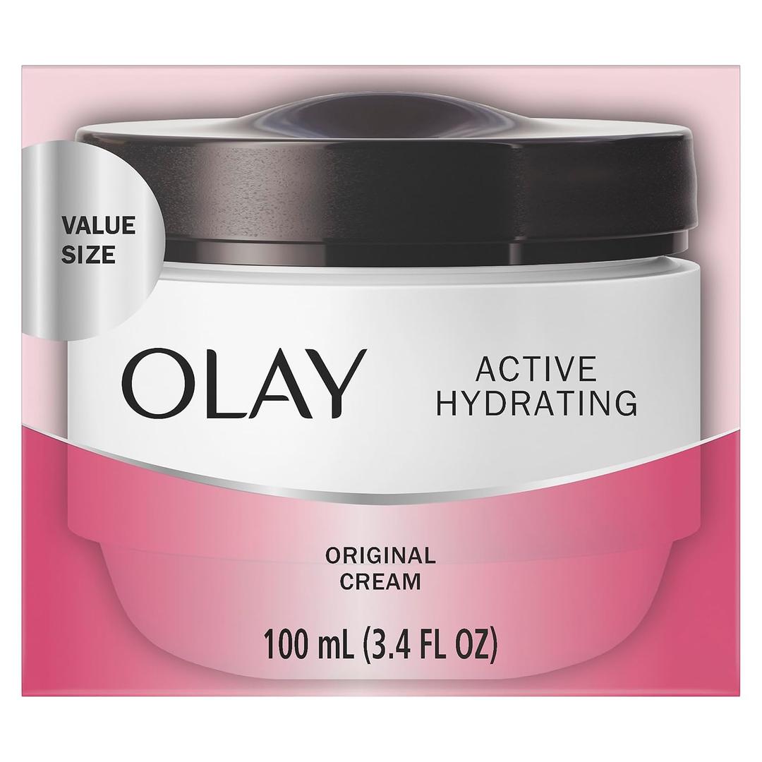 Olay Active Hydrating Cream, Face Moisturizer, 3.4 fl oz