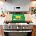 Riveira 22x11 Bamboo Natural Stove Top Covers for Electric Stove & Gas Stove Top Covers for Gas Burners  Large Gas Stove Cover with Handle & Juice Groove  Rustic Stove Covers for Gas Stove Top