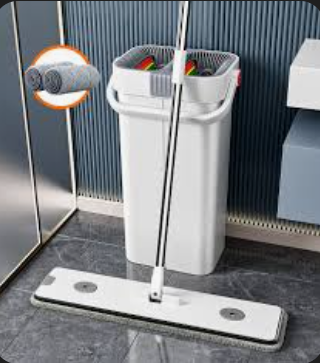 Joybos® Home Cleaning Flat Floor Mop and Bucket with Wringer Set