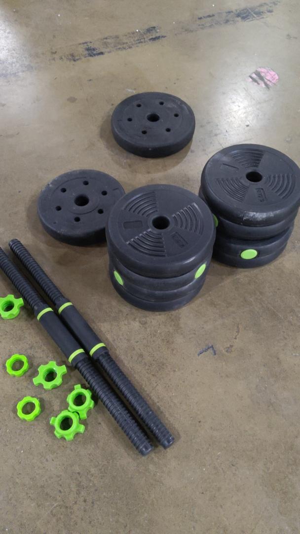 Weights Dumbbell Set Two Handles,, 4.5Lb x 4 PCs, 5.5Lb x 4 PCs, 2.5 Lb x1 PC and 2 Lb x 1 Pc