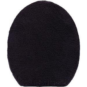 Madeals Microfiber Toilet Lid Cover Soft and Absorbent, Comfortable Bathroom Toilet Lid Cover Seat Fits Most Size Toilet Lids for Black