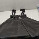 EXCHIC Women's Braces Skirt Pleated A-Line Suspender Mini Skirt XL