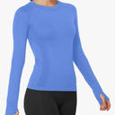 MathCat Workout Shirts for Women Long Sleeve, Workout Tops for Women, Quick Dry Gym Athletic Tops, Seamless Yoga Shirts, Small