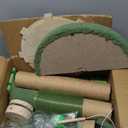 40" Tall Cat Scratching Post, Scratching Posts for Indoor Cats Adults and Kittens with Rotating Hanging Ball, Interactive Cat Puzzle Toy and Spring Cat Treat Dispenser, Palm Tree Scratch Post for Cats