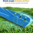 Aeagle 942-04290-X Mulching Blades for Cub Cadet XT1 LT46 XT2 LX46 ZT1 46 KH RTZ46 L46 LTX 1045 1046 46 inch Zero Turn Lawn Tractor 942-04244A 942-04244A-X 942-04290, 6 Point Star, 2 Pack Blue