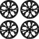 Hubcaps for Honda CRV 2023 2024; 17 inch Wheel Covers; Set of 4 Pcs (Glossy Black)