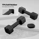 Zempox Adjustable Dumbbell Set, 4 in 1 Free Weight Dumbbell Set for Women, Hand Weight for Women at Home, Each 2lb 3lb 4lb 5lb with TPU Soft Rubber Handle for Home Gym Aquatic Fitness Equipment,Purple