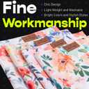 2 x Nausikaa Triangle Large Girl Dog Bandanas 4 Pack, Durable Polyester Fabric Dog Scarf, Unique Design - Ink Flower F