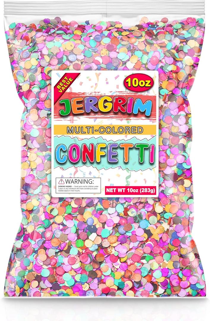 Festive Mexican Confetti Bag .62lbs/10oz/285gr. Perfect for Birthday Parties, Piata filler, Easter Eggs (cascarones), Wedding Toss, Fiesta Party Decor, Cinco de Mayo and much more!