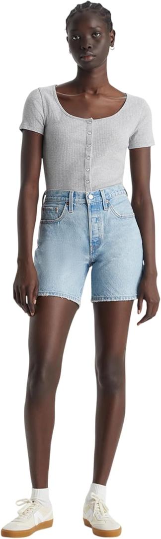 Levi's Women's 501 Mid Thigh Shorts (26, (New) Take Off)