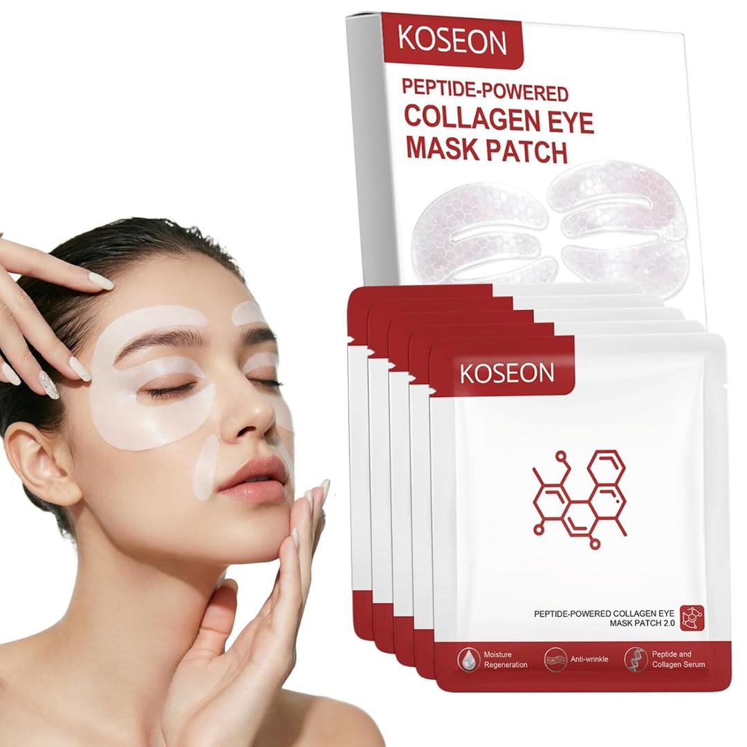 7 PCS Peptide-Powered Deep Collagen Eye Mask, 2026 New Under Eye Patches 360 Fit, Eye Mask with Collagen Peptide, Eye Patches for Puffy Eyes and Dark Circles, Korean Popular Eye Mask (1)