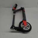 Mongoose Elevate Duo Air Youth/ Adult Folding Kick Scooter, Air Filled Tires, Ages 8 Years and Up, Kickstand, Max Rider Weight 220 Pounds, Grey/ Red