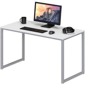 SHW Mission 40-Inch Home Office Computer Desk, White 19"D x 40"W x 28"H
