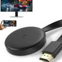 Koogold Wireless HDMI Display Dongle Adapter, 1080P/2.4G+5.8G, One-Click Mirroring Stream Video/Audio for Phone, i-Pad, Android, Windows/Laptop to HDTV/Projector/Monitor, Support Airplay/DLNA Miracast