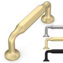9BUILD 10 Pack 5 Inch Cabinet Handles Gold Kitchen Cabinets Pulls Hardware Gold Drawers Pulls