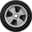 2 Pack 8 Inch Solid Rubber Replacement Wheels, Flat Free Hand Truck Tires with 5/8" Axle, Hand Truck Replacement Wheels for Cart, Wagons, Wheelbarrow, Dolly, Trolley, 330 lbs Max Load