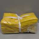 Set of 12 Hemstitch Cloth Dinner Napkins Cotton - Soft Durable Washable - Ideal for Farmhouse Party Wedding Christmas Easter - Perfect Everyday Use Table Linen Cloth Napkins 18x18 Yellow