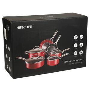 Hiteclife 10 Pieces Nonstick Cookware Set