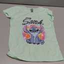 Disney Lilo Stitch Times Girl's Heather Crew Tee (Mint, X-Small)