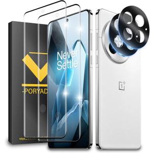 HOMEMO [2+2 Pack for OnePlus 13 Screen Protector, Camera Lens Protector, Bubble-Free, Fingerprint Compatible, Anti-Scratch, Case Friendly