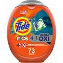 Tide Pods Plus Ultra Oxi, Laundry Detergent Packs, 73 Count, Pack of 4