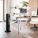 Tower Fan, 28-Inch Oscillating Tower Fan, Quiet Cooling Whole Room Bladeless, 3 Speed, 3 Wind Mode, Oscillating Tower Fan for Bedrooms, Living Rooms, Kitchen (Black)