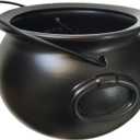 GiftExpress 8" Black Cauldron Bucket  Halloween Candy Bowl, Trick or Treat, St. Patrick's Pot of Gold Decor, Witch Kettle for Party Supplies